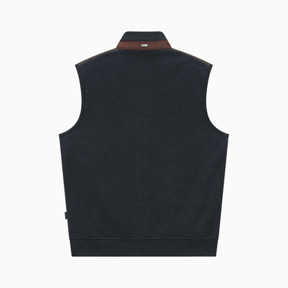 Knitted Back Baffle Gilet 