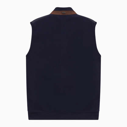 Knitted Back Baffle Gilet 