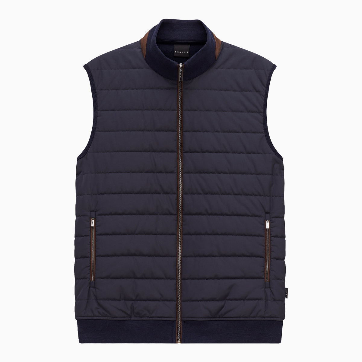 Knitted Back Baffle Gilet 