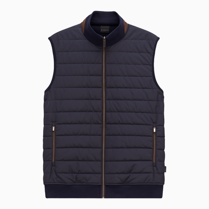 Knitted Back Baffle Gilet 