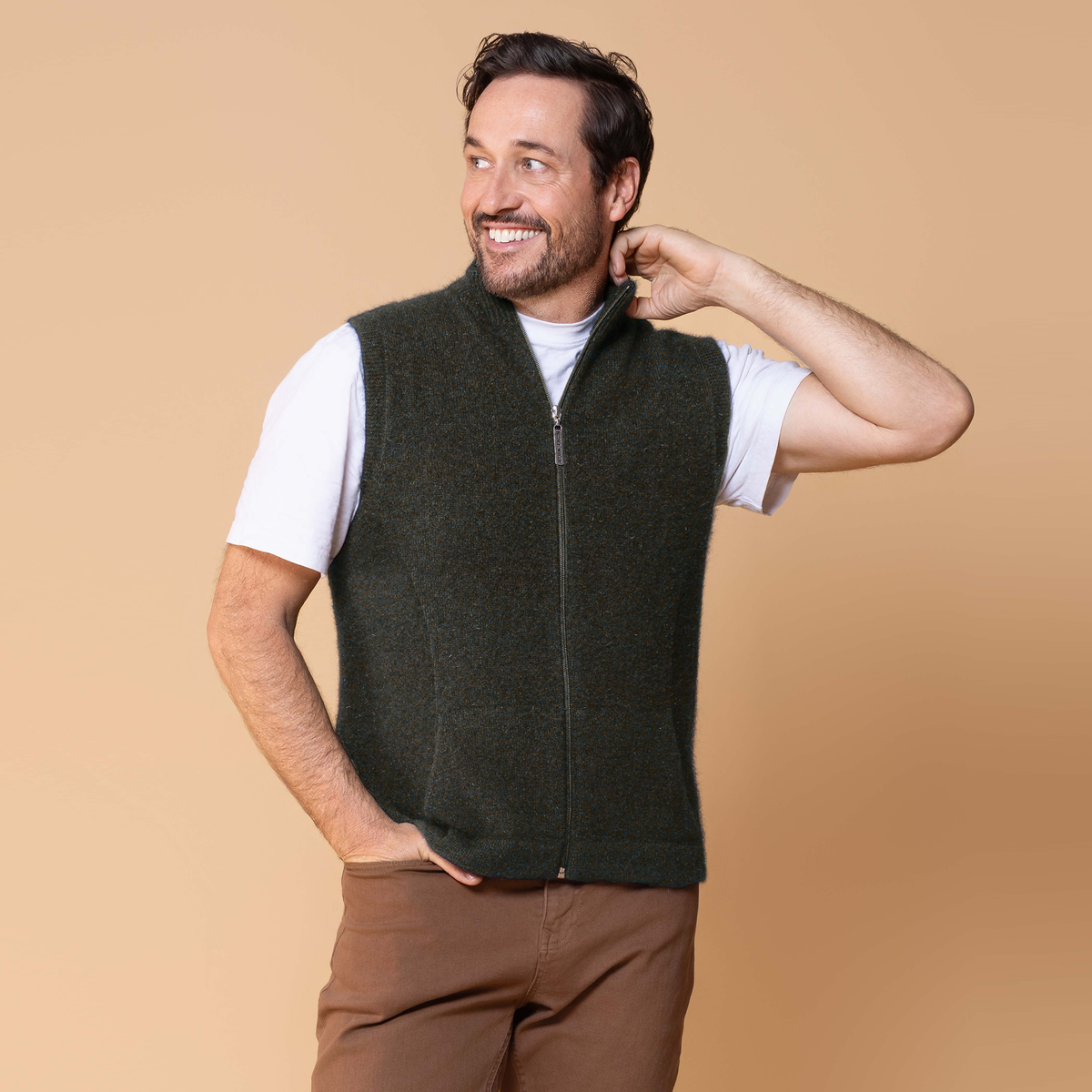 Men's Possum Merino Gilet
