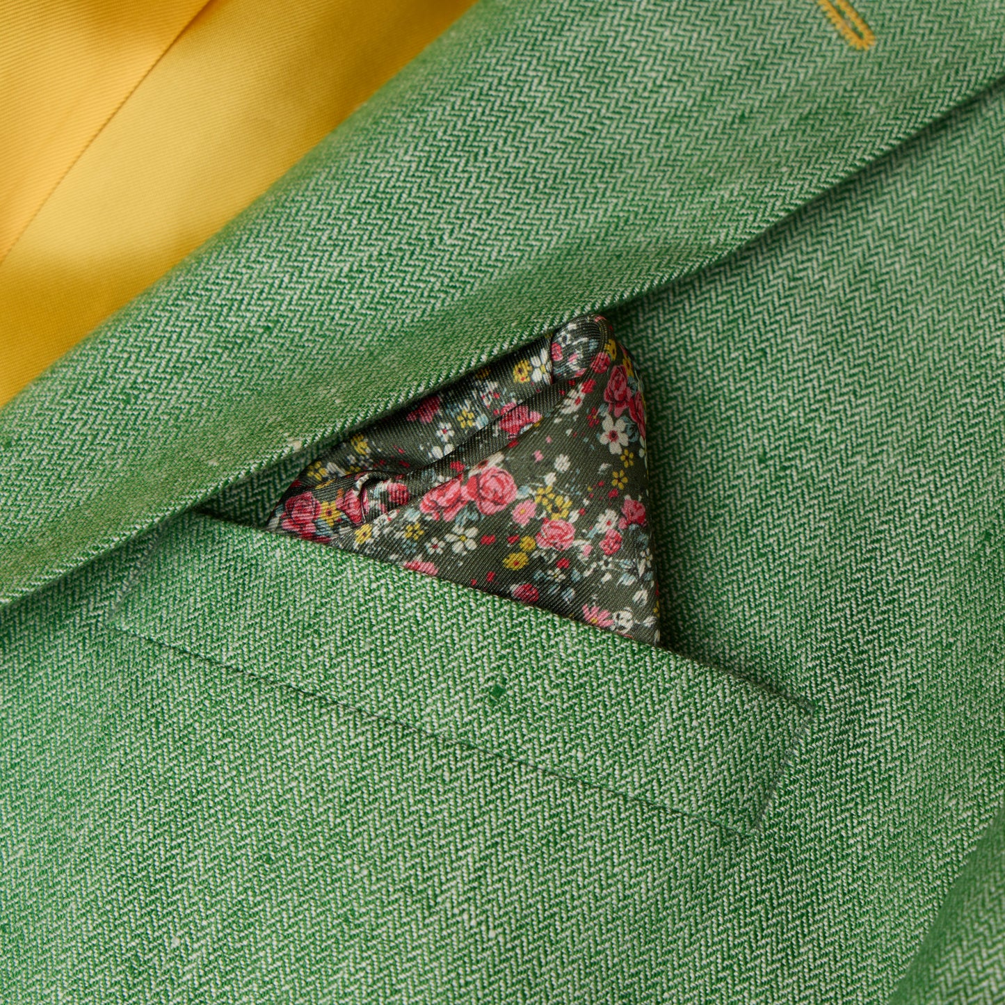 Jacky Herringbone Linen Jacket