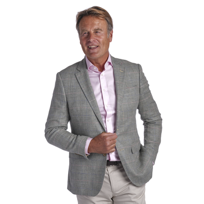 Casino Linen/Wool Check Jacket