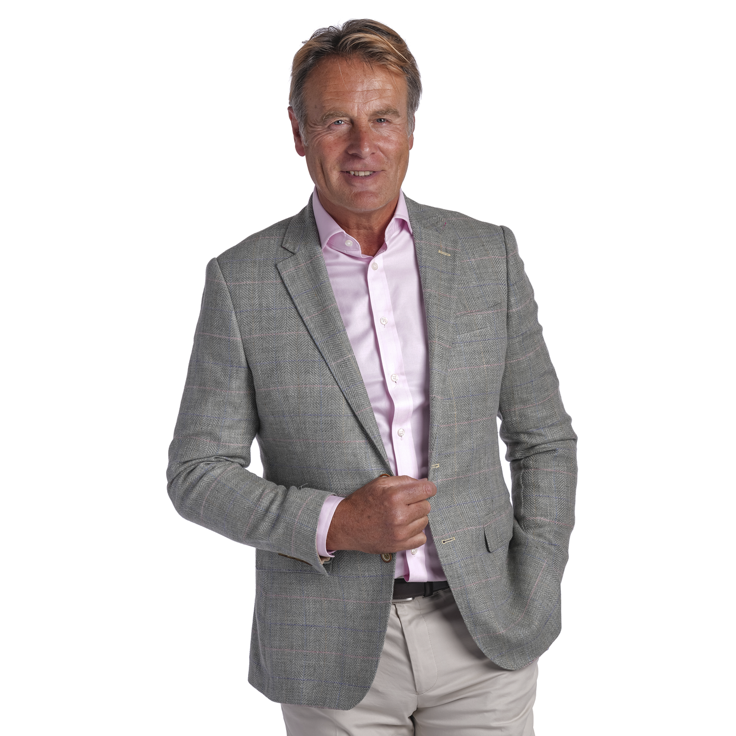 Casino Linen/Wool Check Jacket