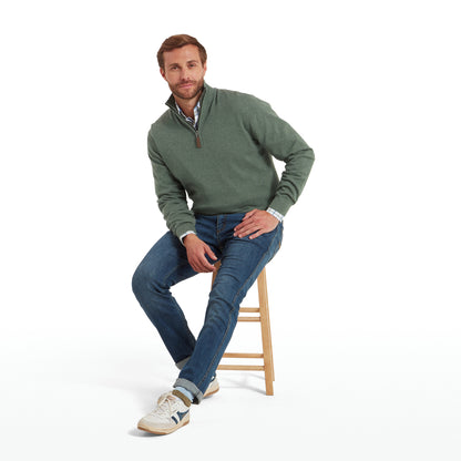 Porthmeor Pima Cotton Quarter Zip