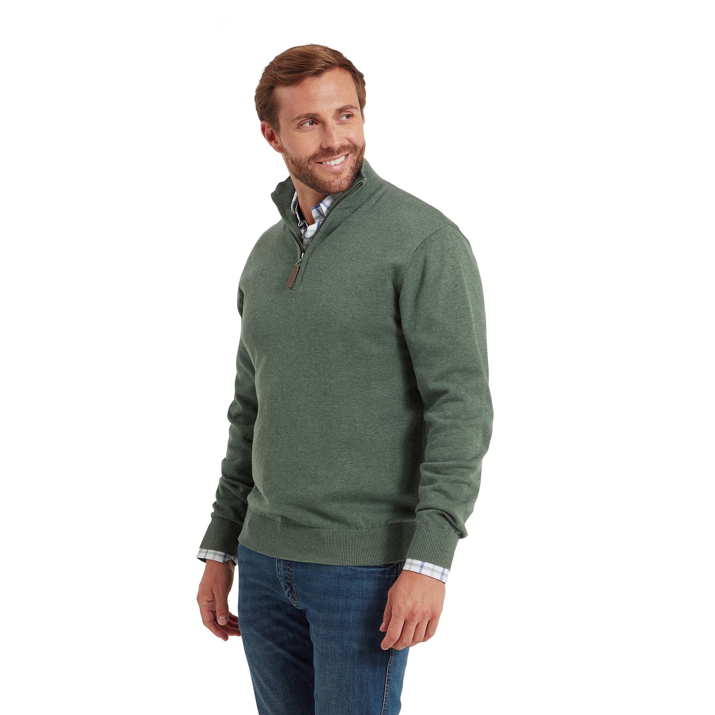 Porthmeor Pima Cotton Quarter Zip
