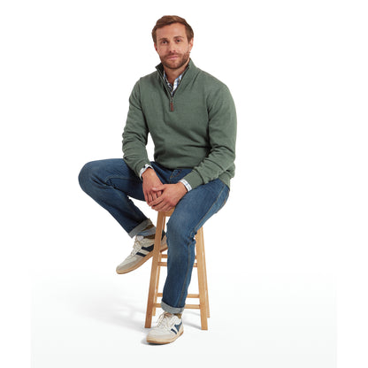 Porthmeor Pima Cotton Quarter Zip