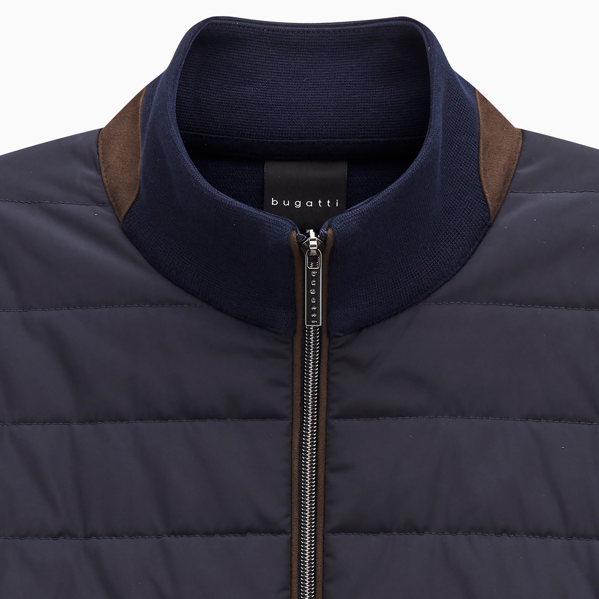 Knitted Back Baffle Jacket