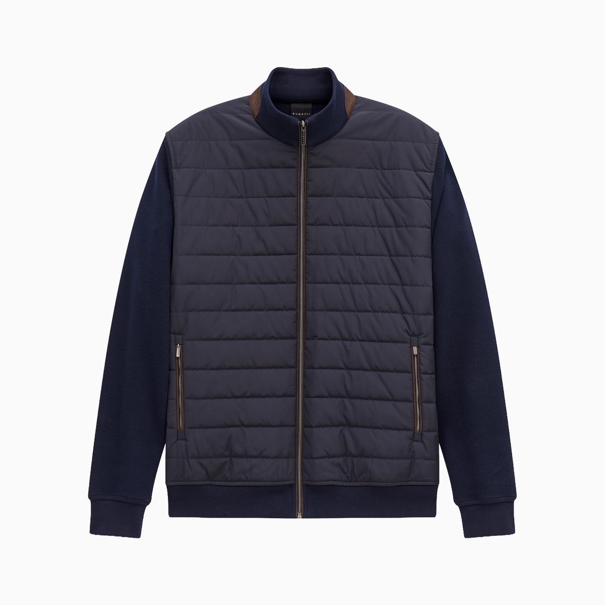 Knitted Back Baffle Jacket
