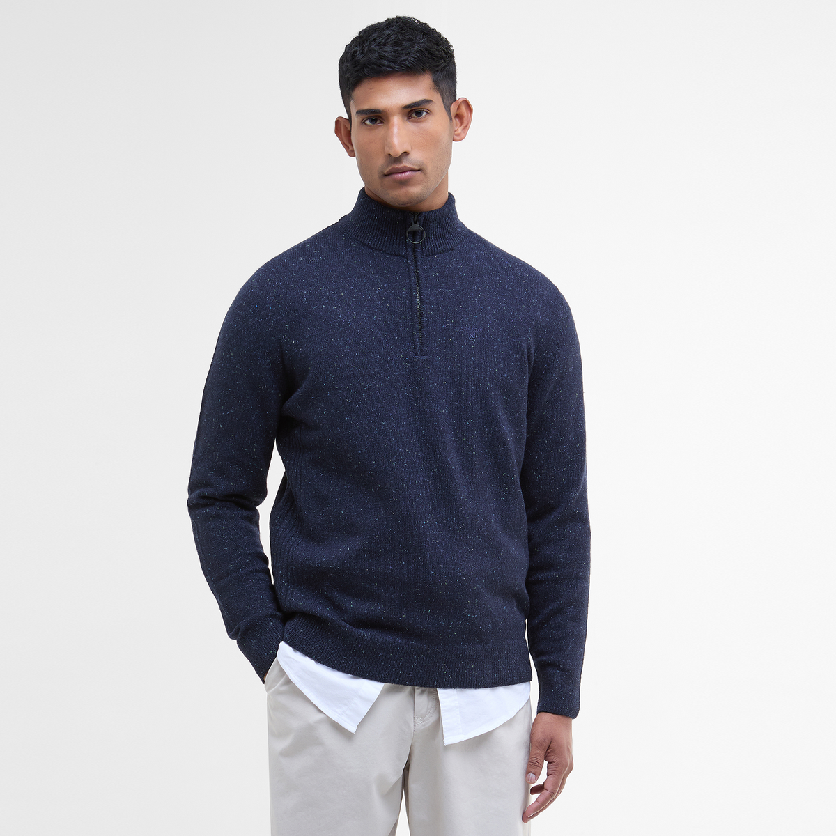 Essential Tisbury Half Zip Knitted Jumper