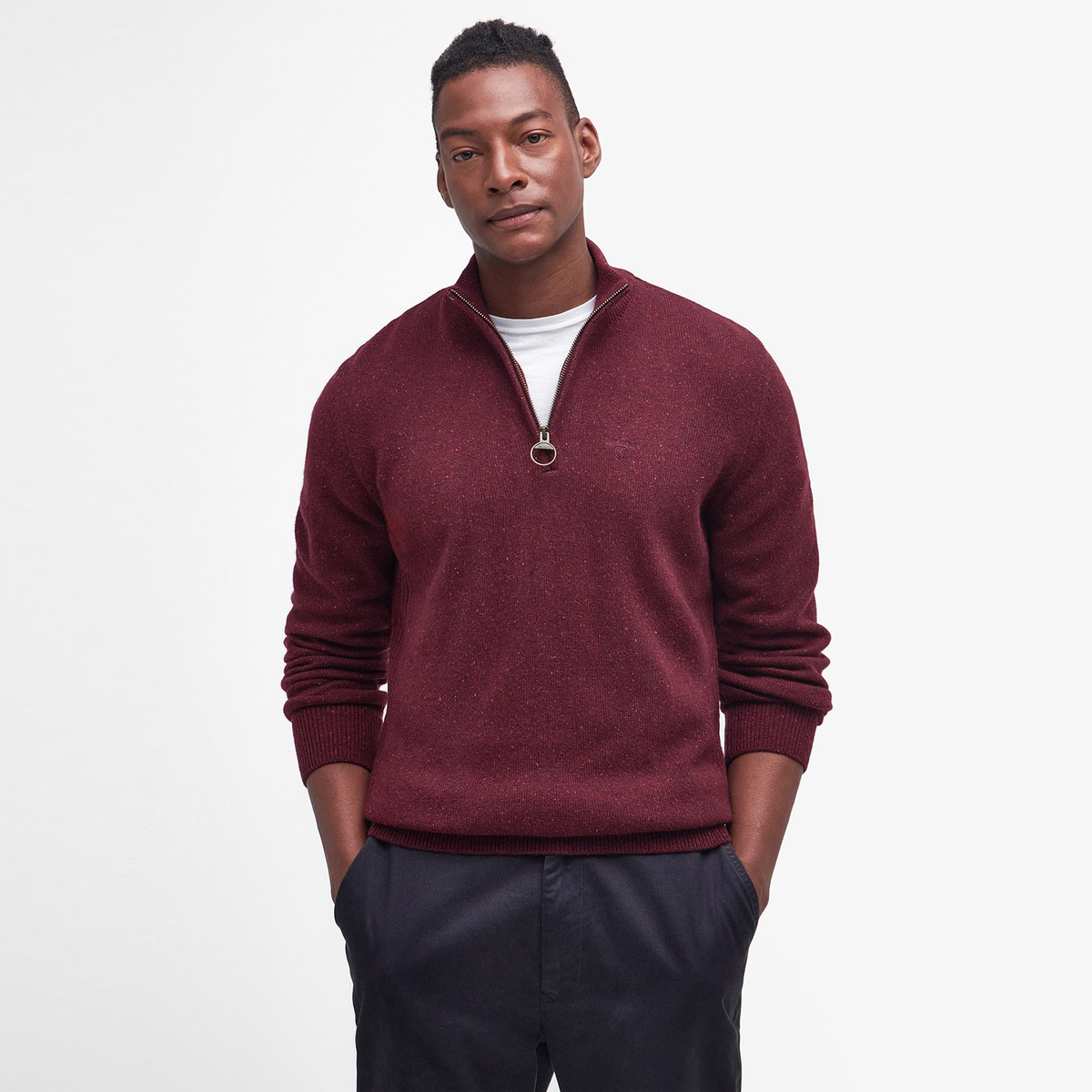 Essential Tisbury Half Zip Knitted Jumper