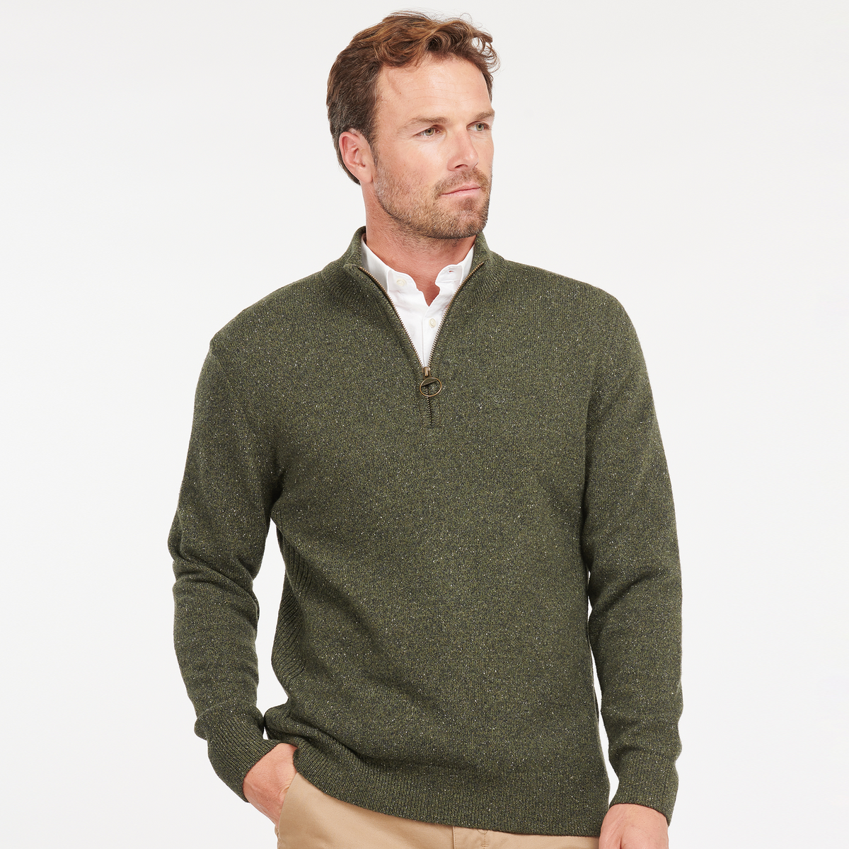 Essential Tisbury Half Zip Knitted Jumper