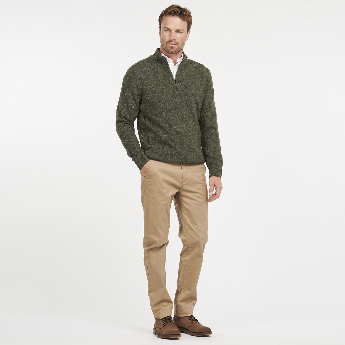 Essential Tisbury Half Zip Knitted Jumper