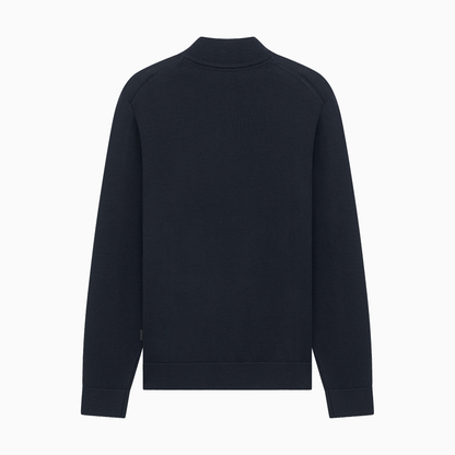 Knitted Wool Zip Cardigan