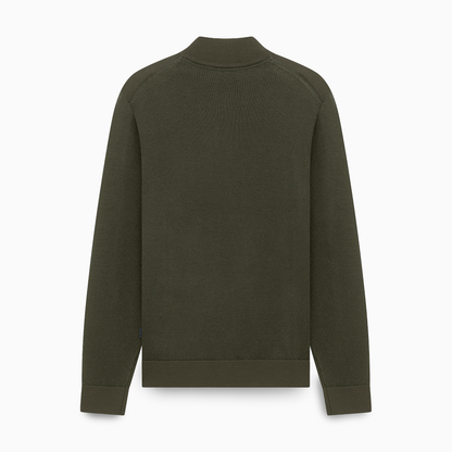 Zip Neck Wool Mix Knit