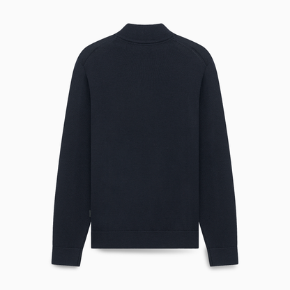 Zip Neck Wool Mix Knit