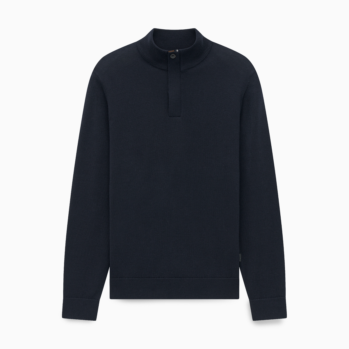 Zip Neck Wool Mix Knit