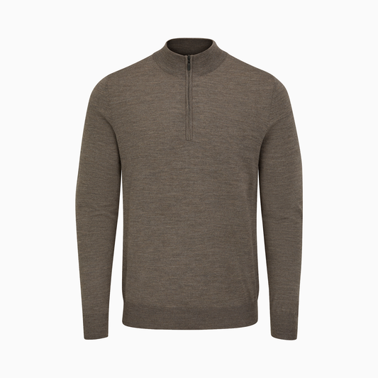Quarter Zip Merino Knit