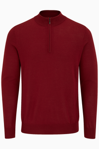 Quarter Zip Merino Knit