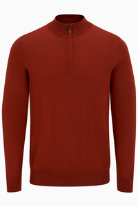 Quarter Zip Merino Knit