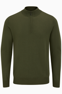 Quarter Zip Merino Knit