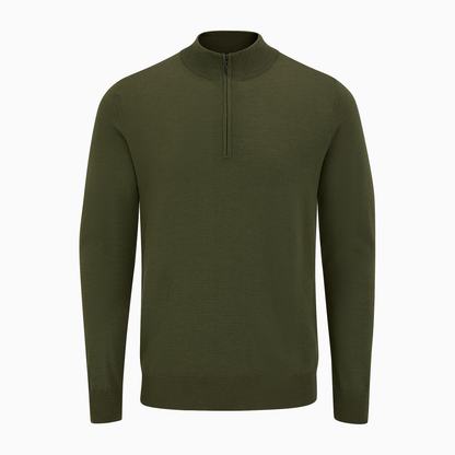 Quarter Zip Merino Knit