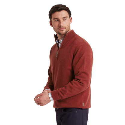 Lewis Lambswool Quarter Zip Jumper