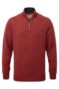 Lewis Lambswool Quarter Zip Jumper