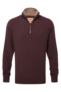 Lewis Lambswool Quarter Zip Jumper