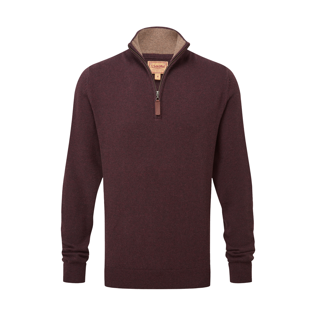 Lewis Lambswool Quarter Zip Jumper