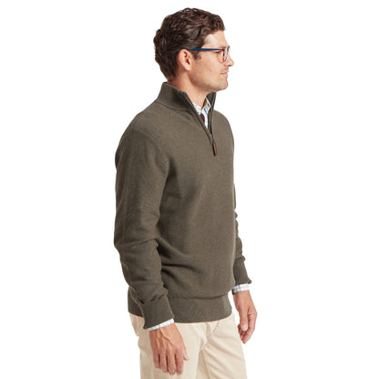 Porthleven Quarter Zip Cotton Knit