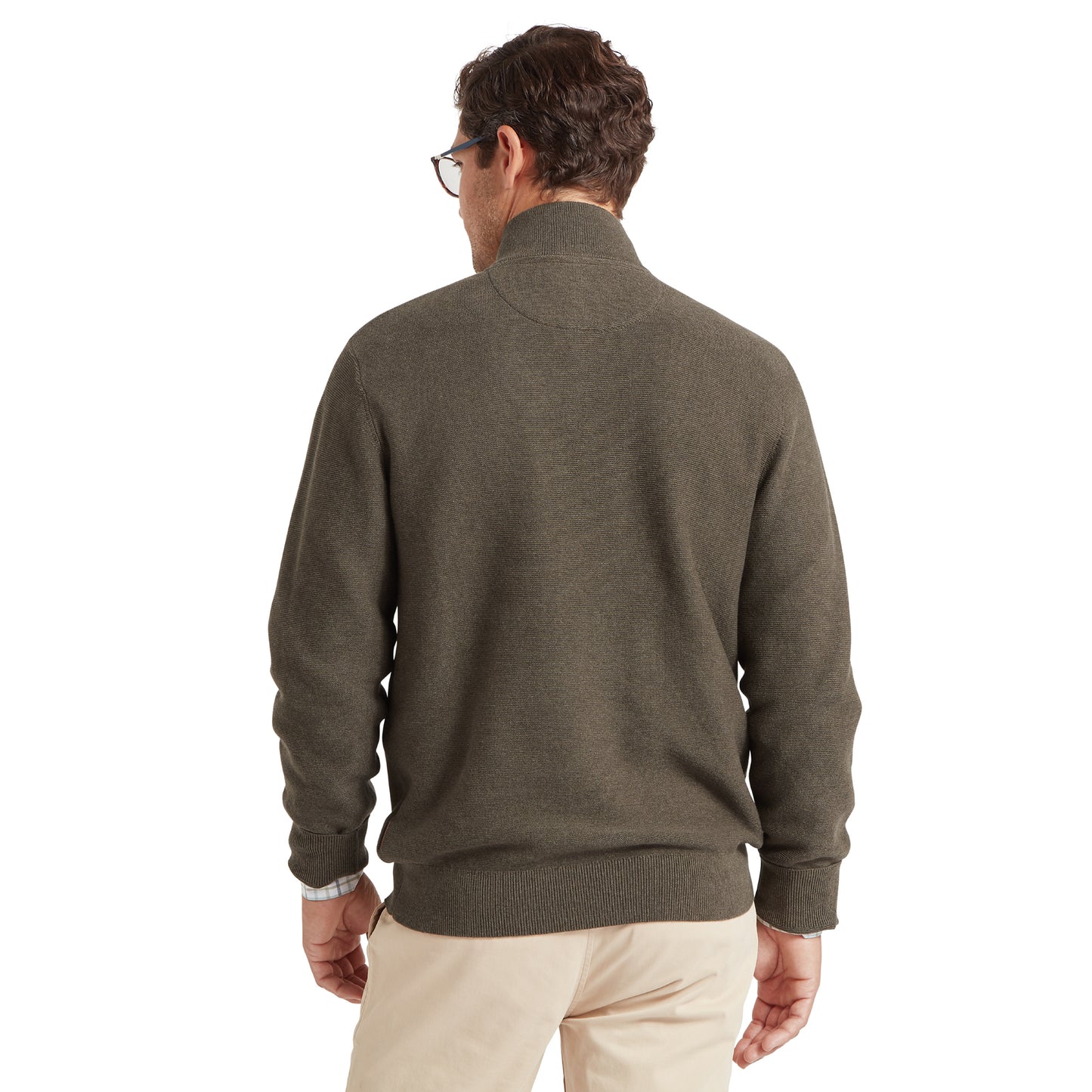 Porthleven Quarter Zip Cotton Knit