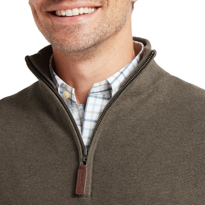Porthleven Quarter Zip Cotton Knit