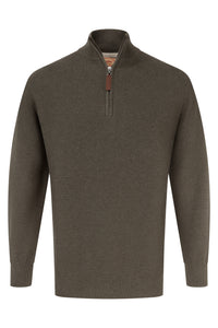 Porthleven Quarter Zip Cotton Knit