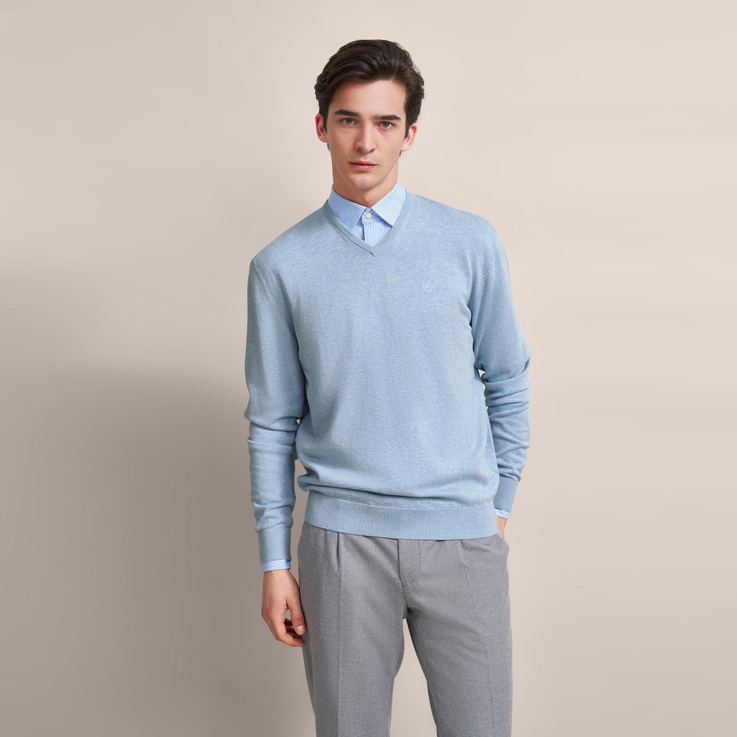 V-Neck Cotton Knit