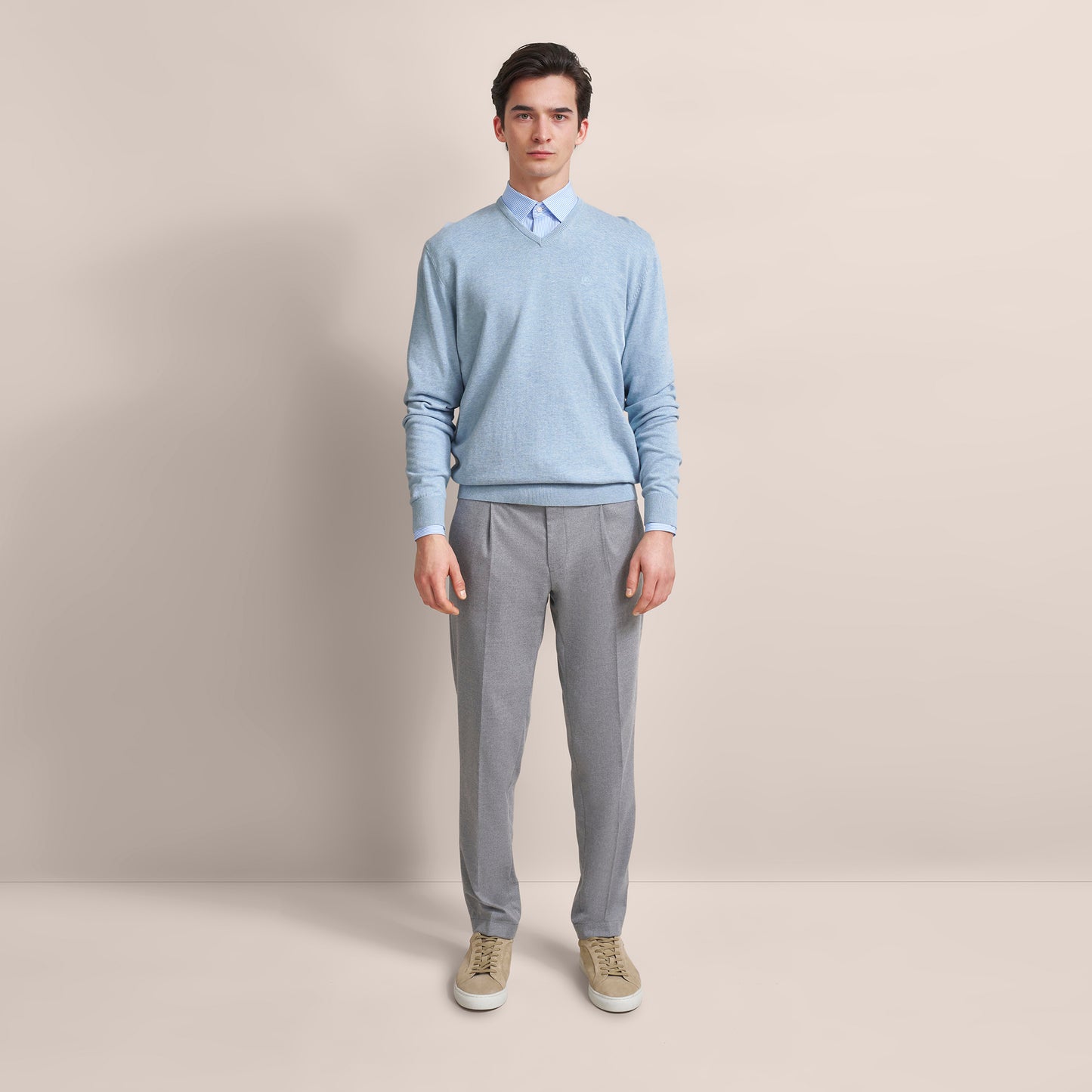 V-Neck Cotton Knit