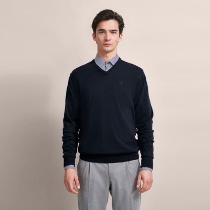 V-Neck Cotton Knit