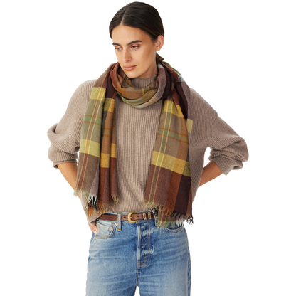 Mulligan Wool Check Scarf