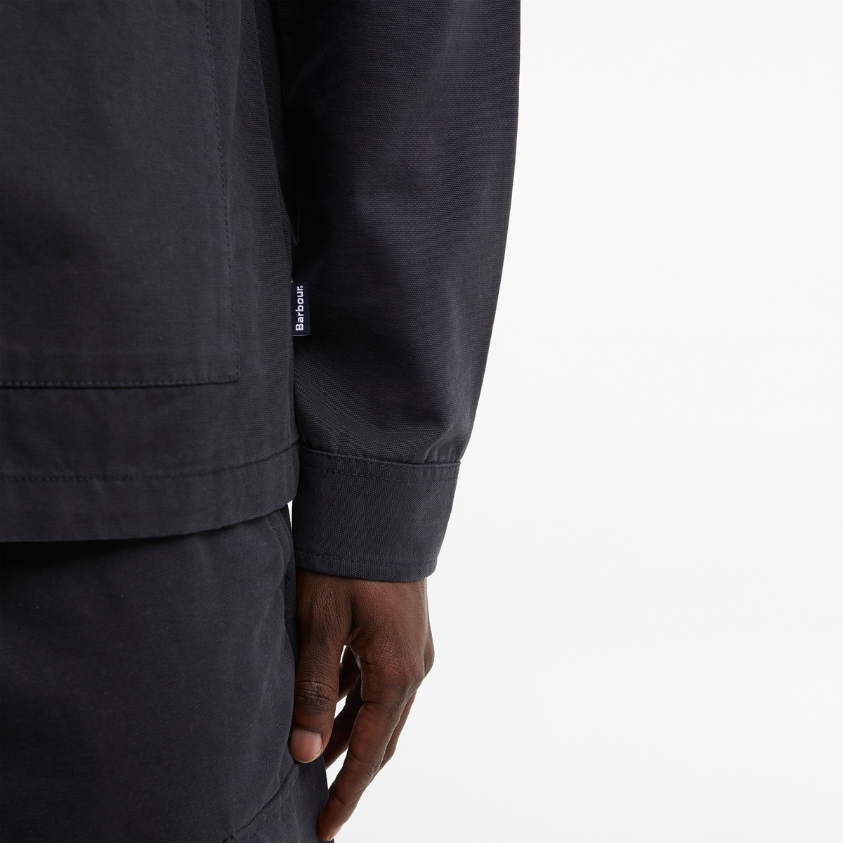 Tartan Trimmed Washed Overshirt