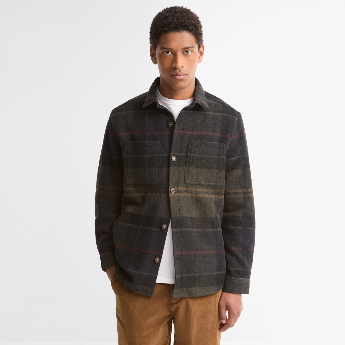 Woodlane Brushed Check Overshirt