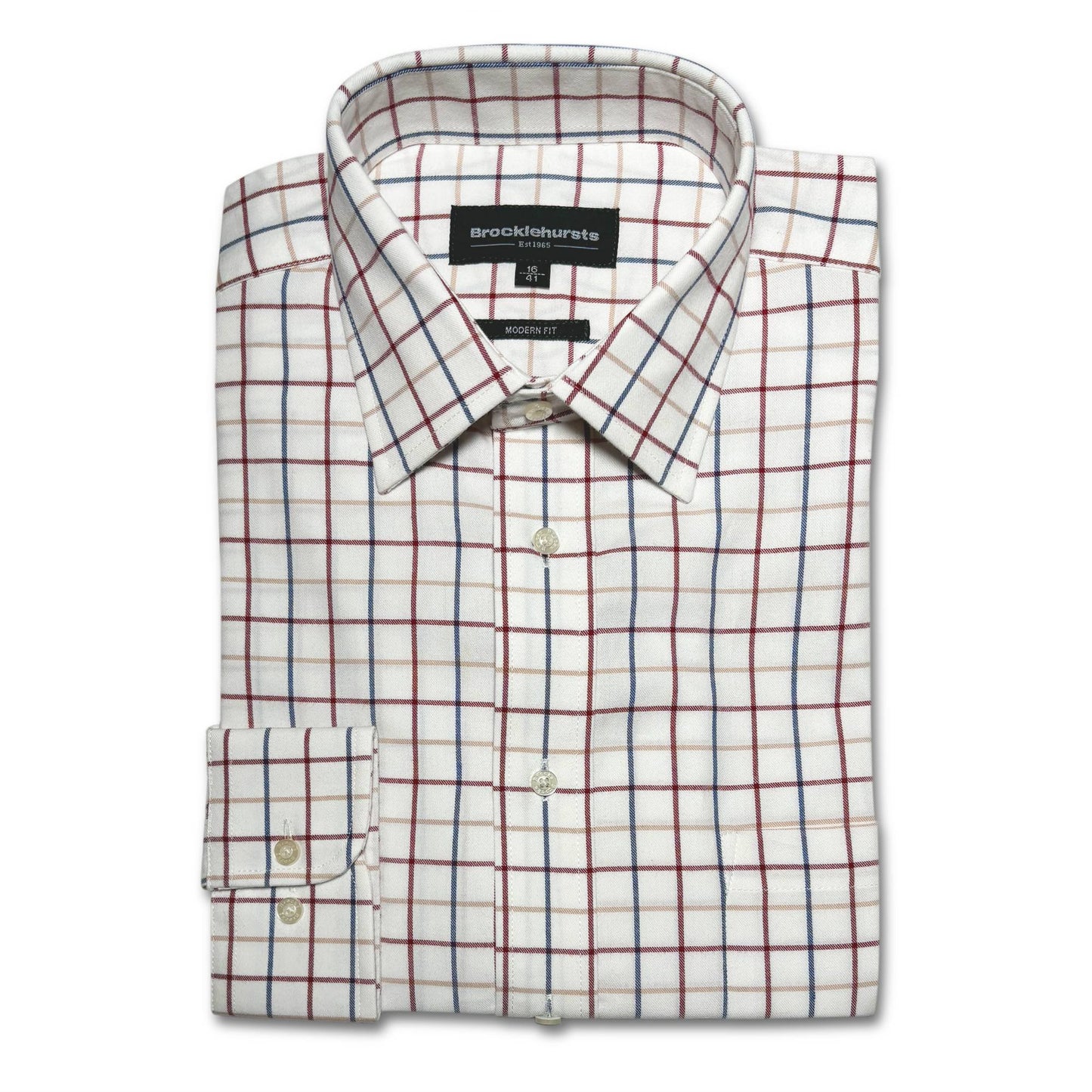 Wensleydale Tattersall Check Shirt Red