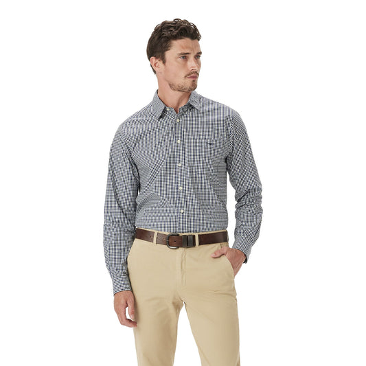 Classic Poplin Check Long Sleeve Shirt