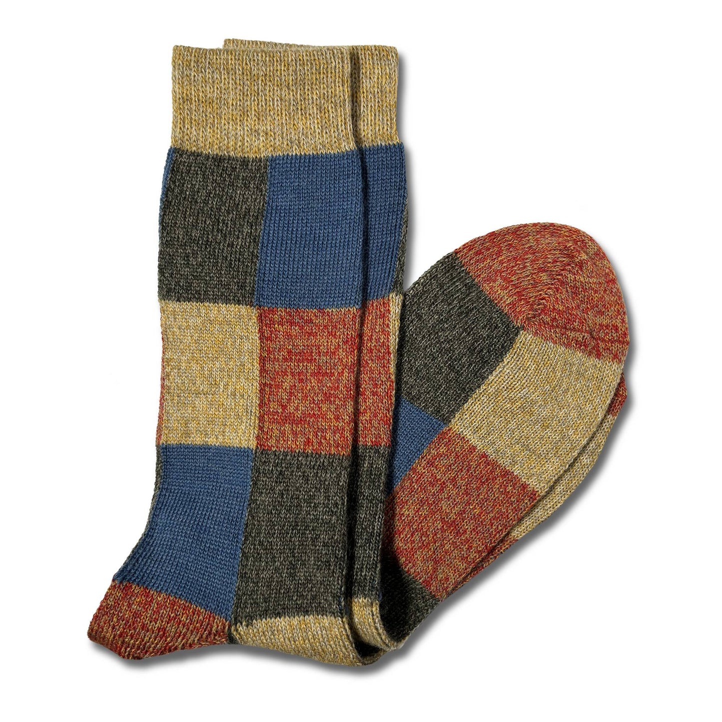 Block Patterned Sock