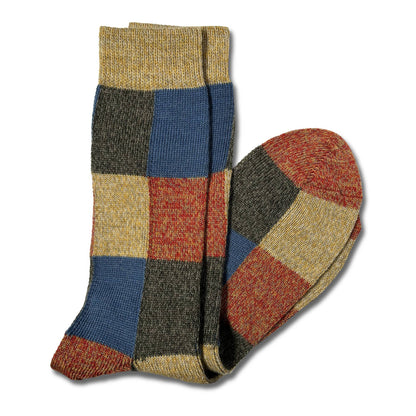 Block Patterned Sock