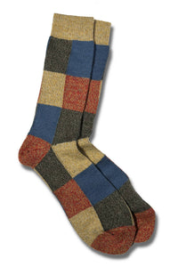 Block Patterned Sock