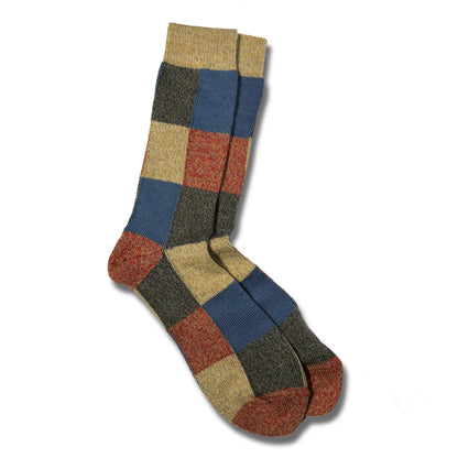 Block Patterned Sock