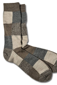 Block Patterned Sock