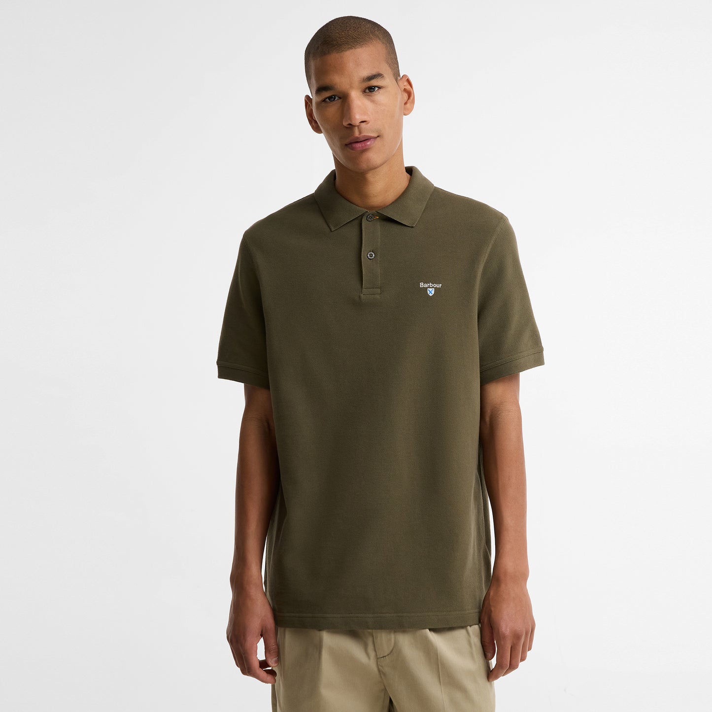 Regular Tartan Pique Polo Shirt