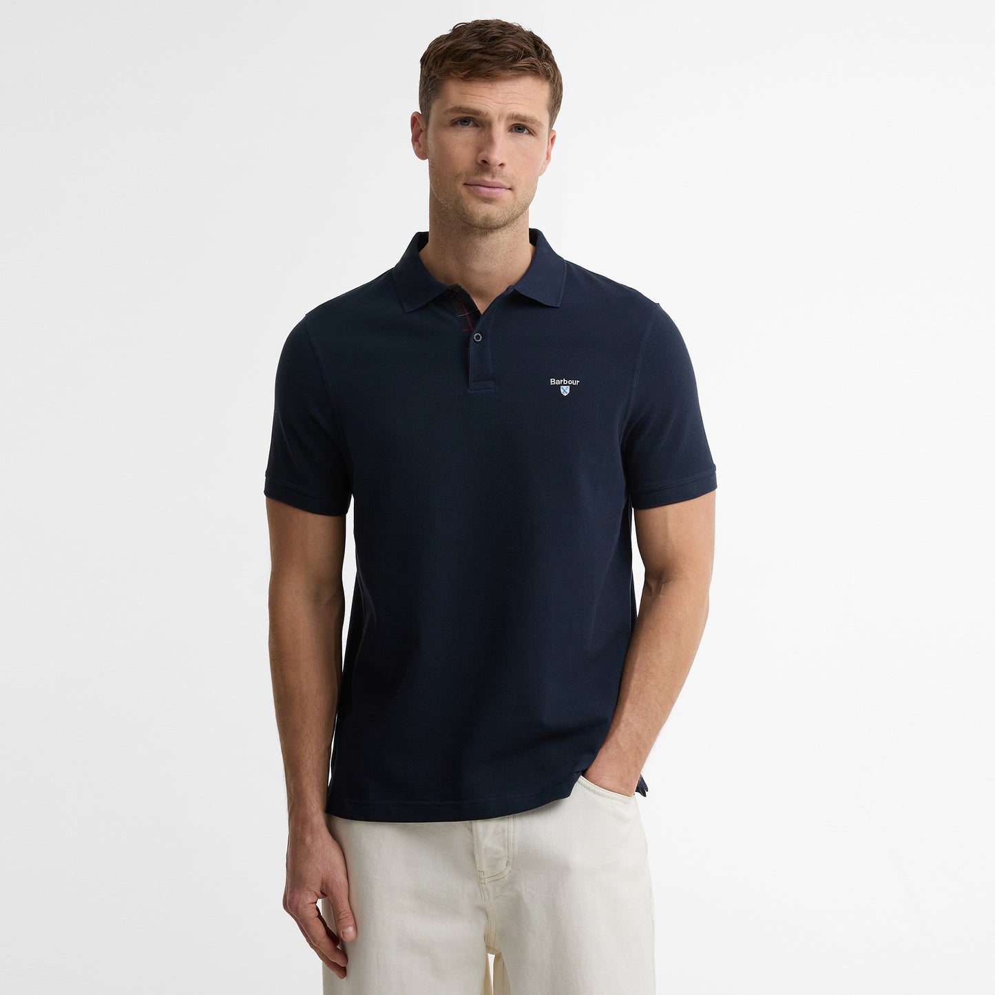 Regular Tartan Pique Polo Shirt