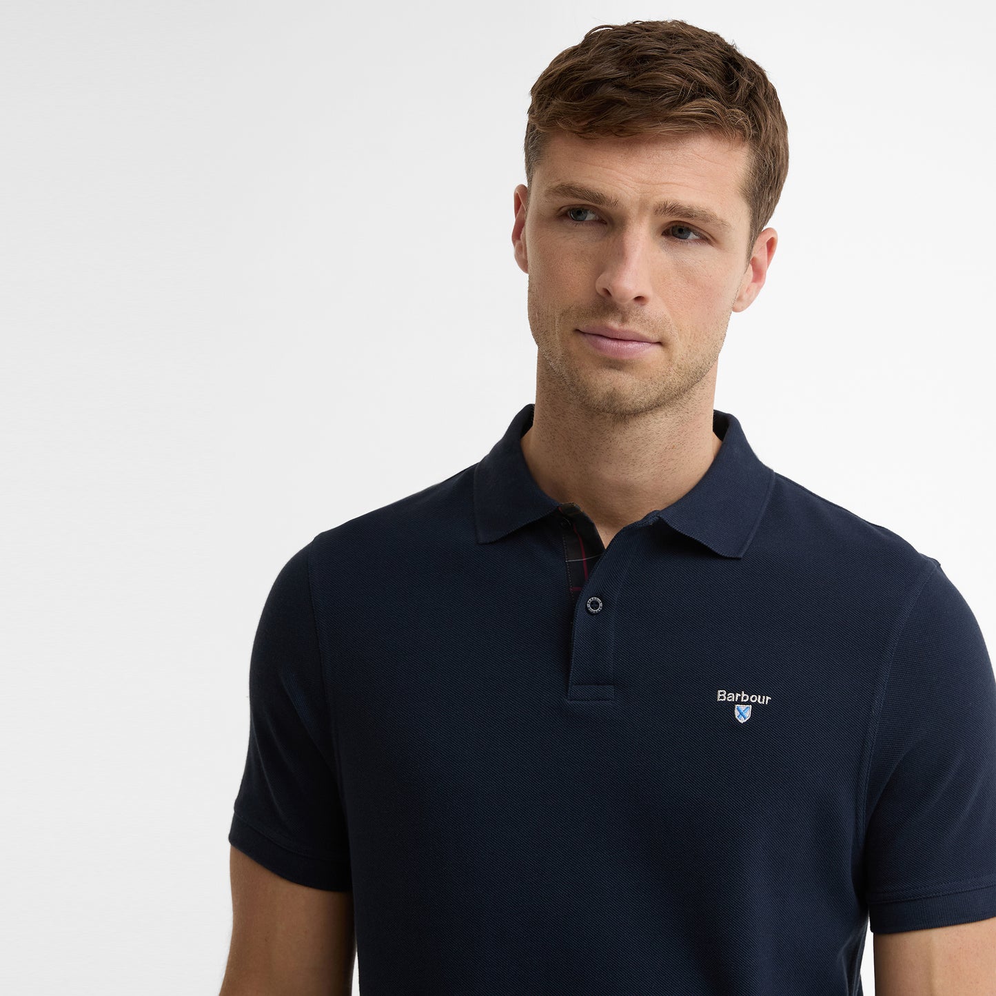 Regular Tartan Pique Polo Shirt